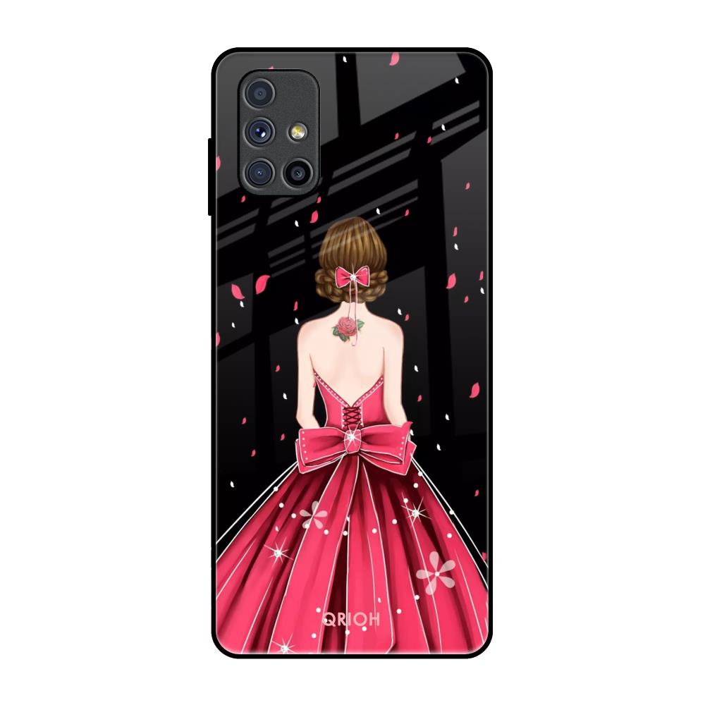 Fashion Princess Samsung Galaxy M51 Glass Back Cover Online