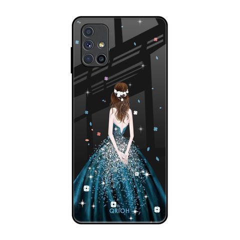 Queen Of Fashion Samsung Galaxy M51 Glass Back Cover Online
