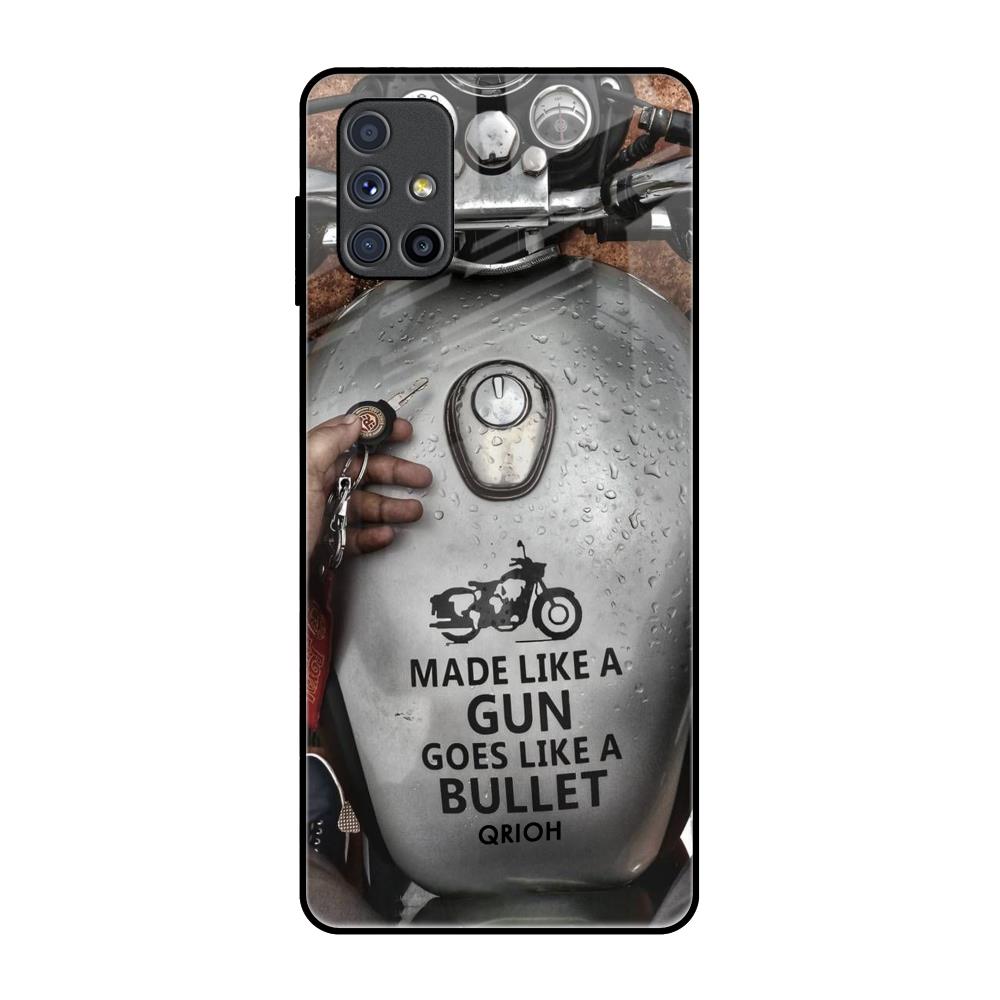 Royal Bike Samsung Galaxy M51 Glass Back Cover Online