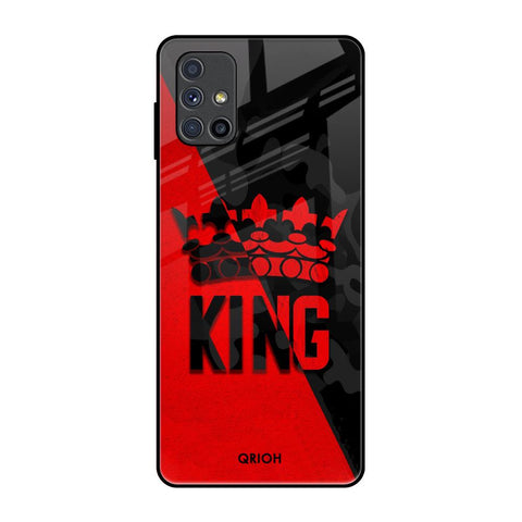 I Am A King Samsung Galaxy M51 Glass Back Cover Online
