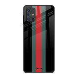 Vertical Stripes Samsung Galaxy M51 Glass Back Cover Online