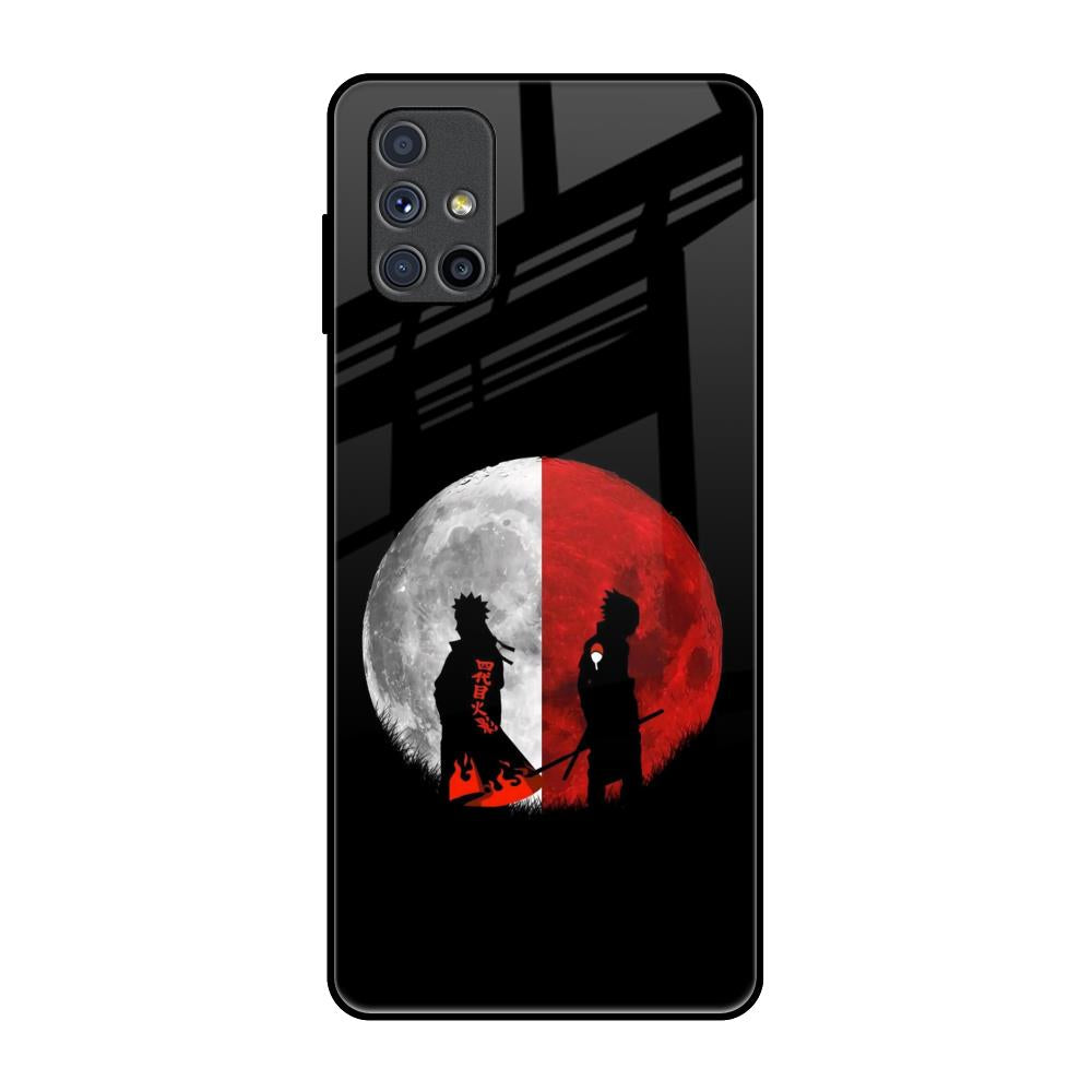 Anime Red Moon Samsung Galaxy M51 Glass Back Cover Online