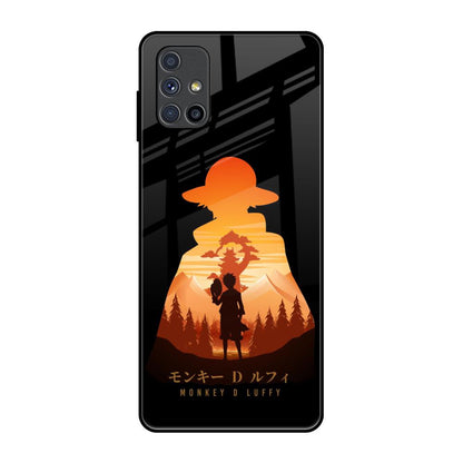 Luffy One Piece Samsung Galaxy M51 Glass Back Cover Online