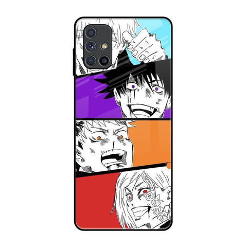 Anime Sketch Samsung Galaxy M51 Glass Back Cover Online