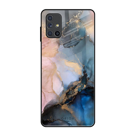 Marble Ink Abstract Samsung Galaxy M51 Glass Back Cover Online
