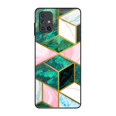 Seamless Green Marble Samsung Galaxy M51 Glass Back Cover Online