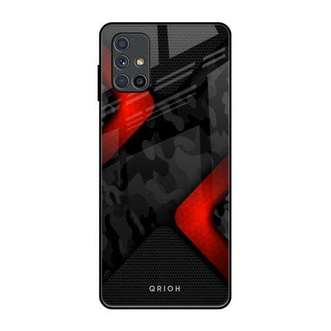 Modern Camo Abstract Samsung Galaxy M51 Glass Back Cover Online