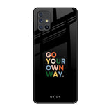 Go Your Own Way Samsung Galaxy M51 Glass Back Cover Online