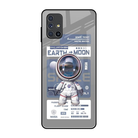 Space Flight Pass Samsung Galaxy M51 Glass Back Cover Online
