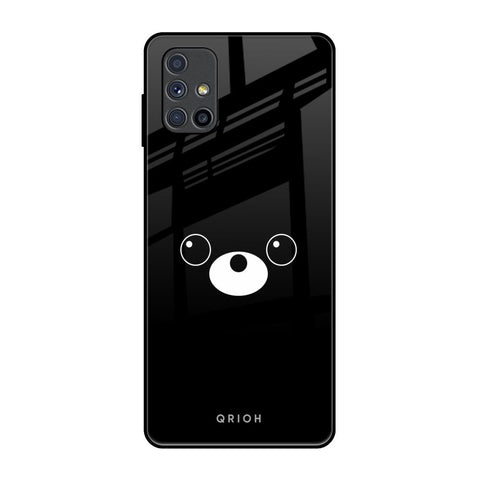 Cute Bear Samsung Galaxy M51 Glass Back Cover Online