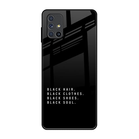 Black Soul Samsung Galaxy M51 Glass Back Cover Online