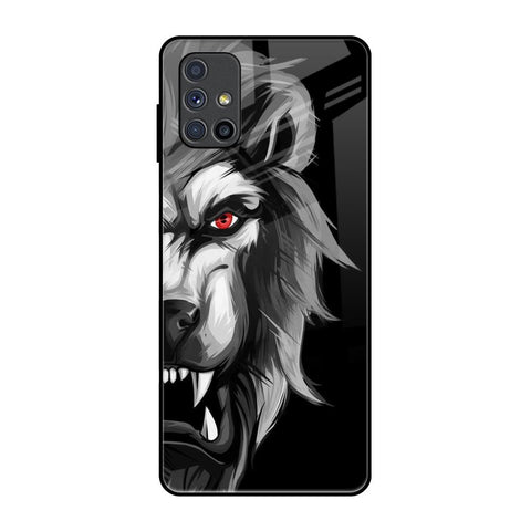 Wild Lion Samsung Galaxy M51 Glass Back Cover Online