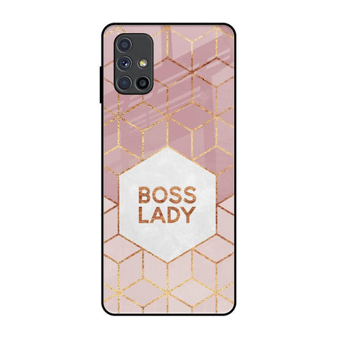 Boss Lady Samsung Galaxy M51 Glass Back Cover Online