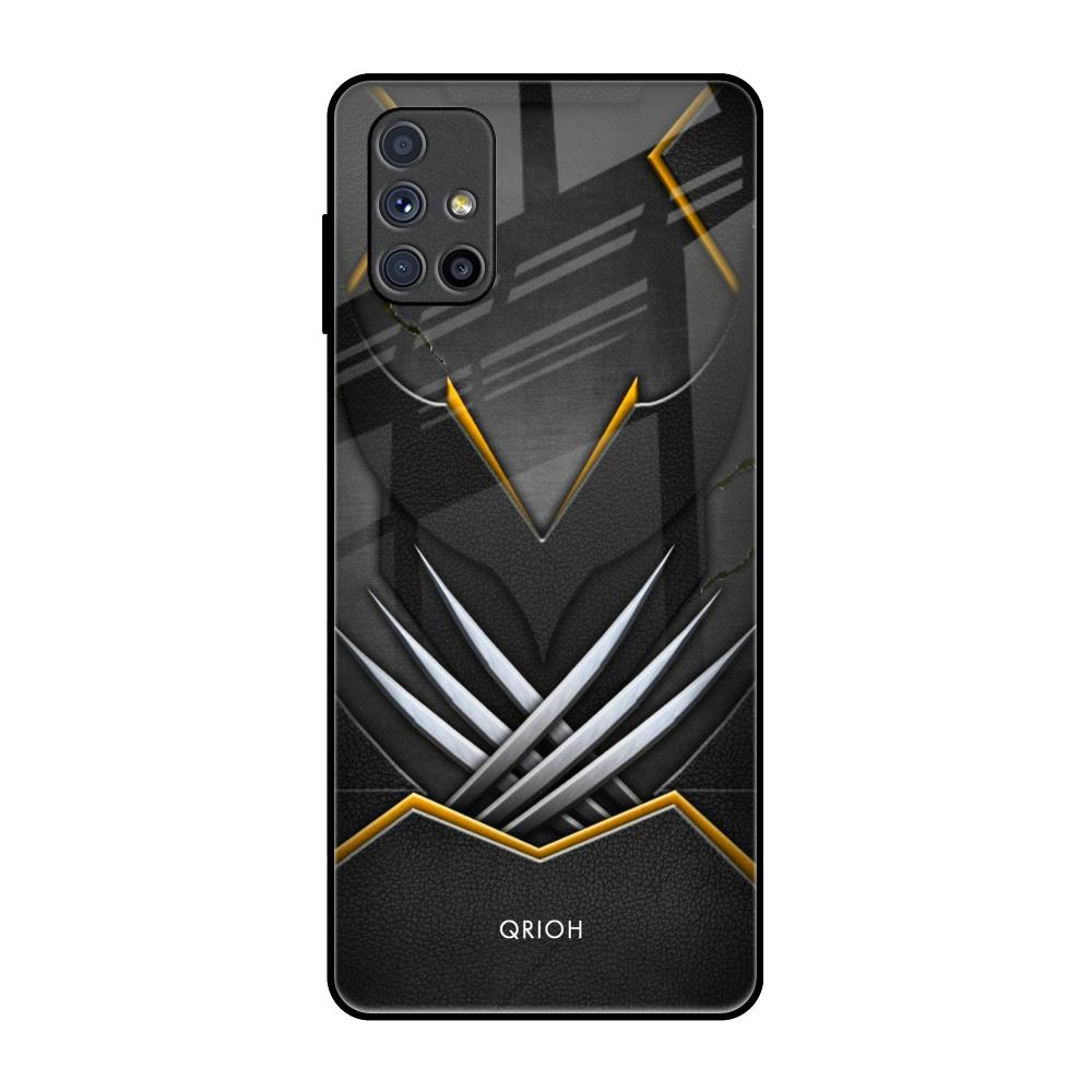 Black Warrior Samsung Galaxy M51 Glass Back Cover Online