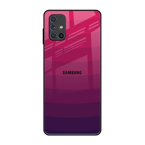 Wavy Pink Pattern Samsung Galaxy M51 Glass Back Cover Online