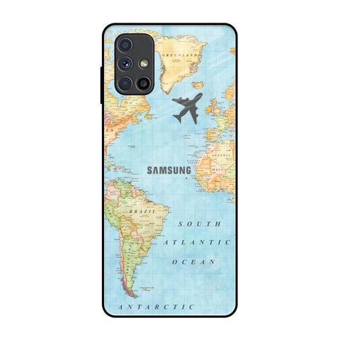 Fly Around The World Samsung Galaxy M51 Glass Back Cover Online