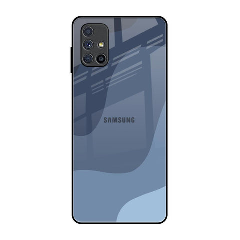 Navy Blue Ombre Samsung Galaxy M51 Glass Back Cover Online