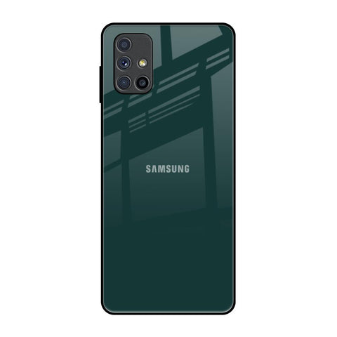 Olive Samsung Galaxy M51 Glass Back Cover Online