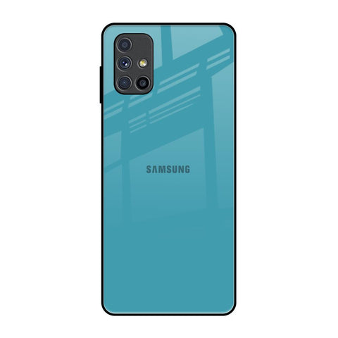 Oceanic Turquiose Samsung Galaxy M51 Glass Back Cover Online