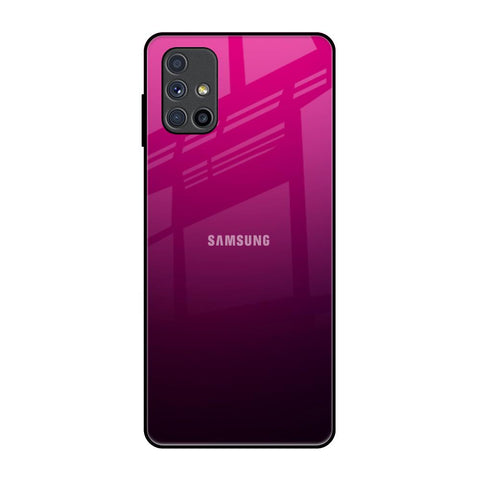 Purple Ombre Pattern Samsung Galaxy M51 Glass Back Cover Online