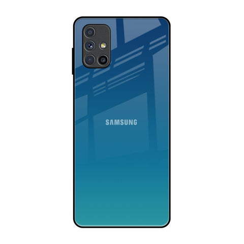 Celestial Blue Samsung Galaxy M51 Glass Back Cover Online