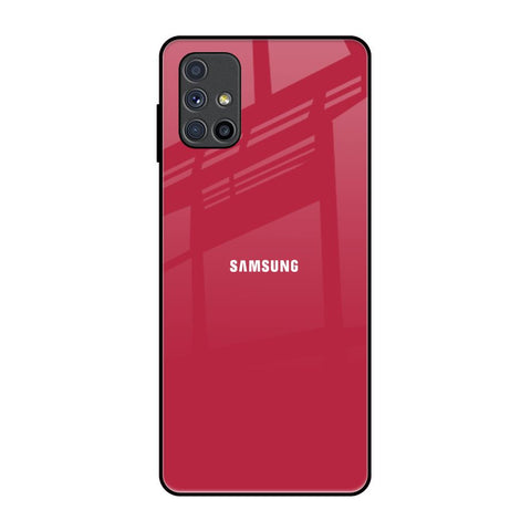 Solo Maroon Samsung Galaxy M51 Glass Back Cover Online
