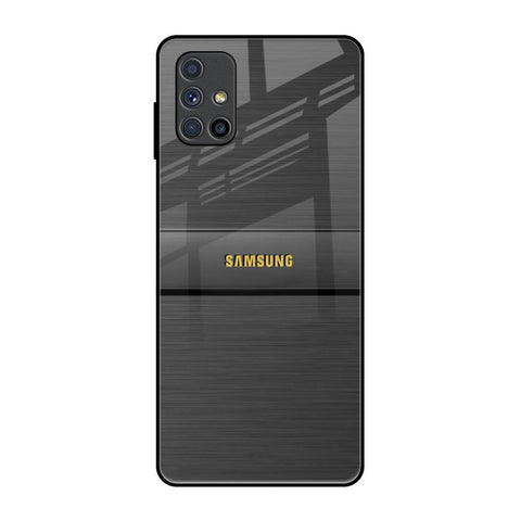 Grey Metallic Glass Samsung Galaxy M51 Glass Back Cover Online