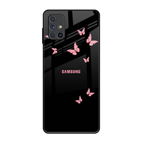 Fly Butterfly Samsung Galaxy M51 Glass Back Cover Online