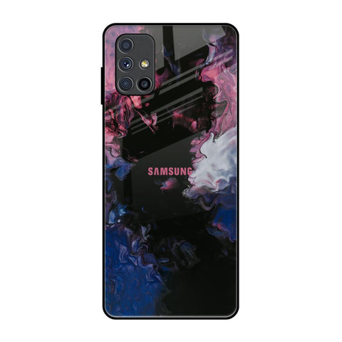 Smudge Brush Samsung Galaxy M51 Glass Back Cover Online