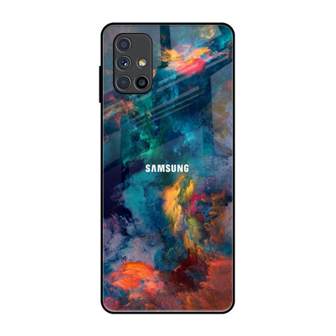 Colored Storm Samsung Galaxy M51 Glass Back Cover Online