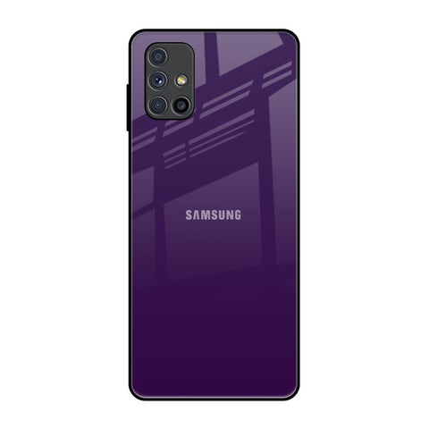 Dark Purple Samsung Galaxy M51 Glass Back Cover Online