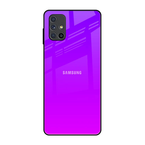 Purple Pink Samsung Galaxy M51 Glass Back Cover Online