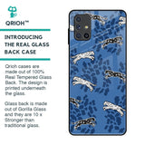 Blue Cheetah Glass Case for Samsung Galaxy M51