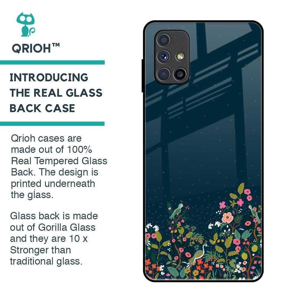 Small Garden Glass Case For Samsung Galaxy M51