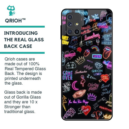 Accept The Mystery Glass Case for Samsung Galaxy M51