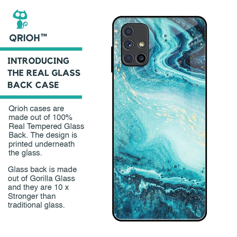 Sea Water Glass Case for Samsung Galaxy M51