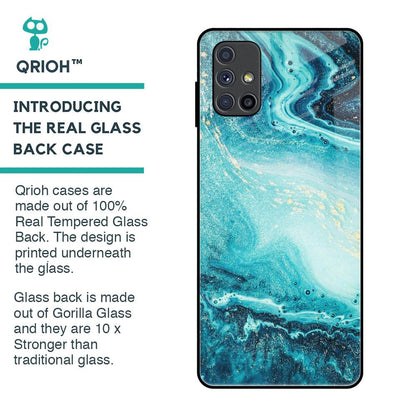 Sea Water Glass Case for Samsung Galaxy M51