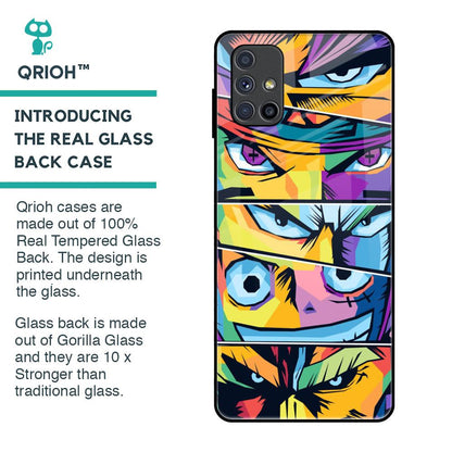 Anime Legends Glass Case for Samsung Galaxy M51