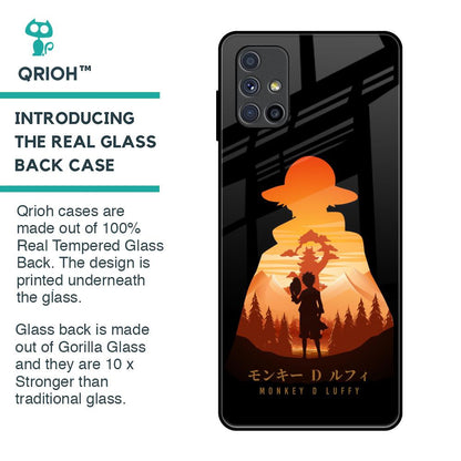 Luffy One Piece Glass Case for Samsung Galaxy M51