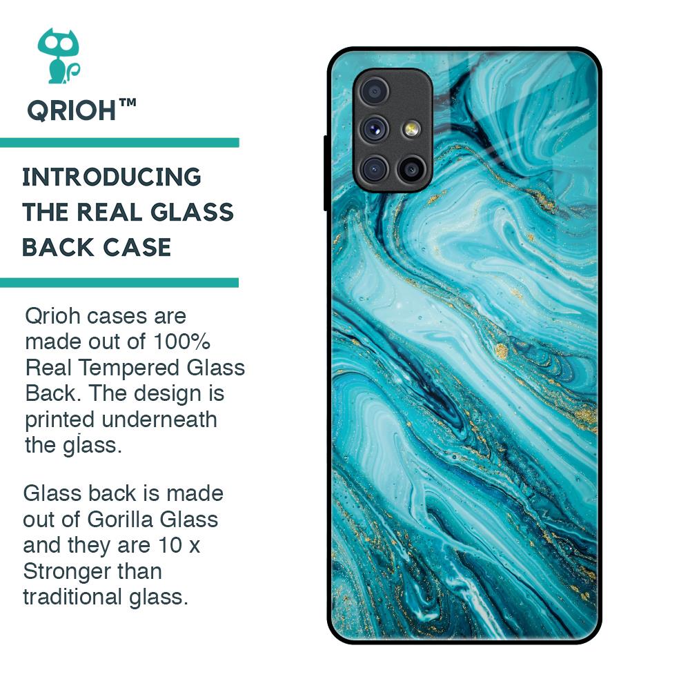 Ocean Marble Glass Case for Samsung Galaxy M51
