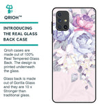 Elegant Floral Glass Case for Samsung Galaxy M51
