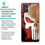 Red Skull Glass Case for Samsung Galaxy M51