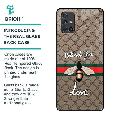 Blind For Love Glass Case for Samsung Galaxy M51