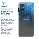 Blue Grey Ombre Glass Case for Samsung Galaxy M51