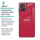 Solo Maroon Glass case for Samsung Galaxy M51