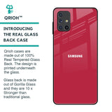 Solo Maroon Glass case for Samsung Galaxy M51