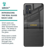 Grey Metallic Glass Case For Samsung Galaxy M51