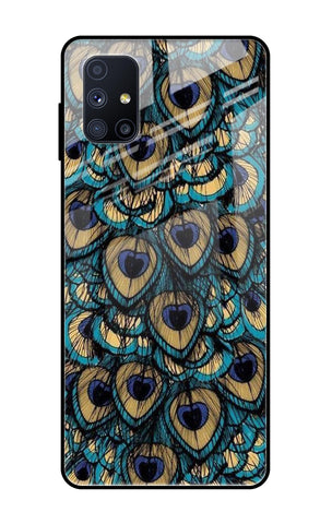 Peacock Feathers Samsung Galaxy M51 Glass Cases & Covers Online
