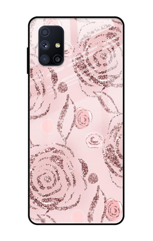 Shimmer Roses Samsung Galaxy M51 Glass Cases & Covers Online