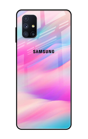 Colorful Waves Samsung Galaxy M51 Glass Cases & Covers Online